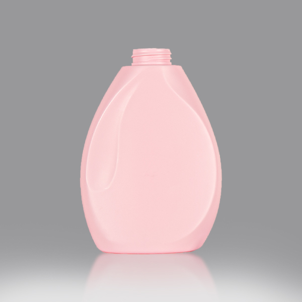 500ml pink HDPE plastic laundry bottle with lotion pump