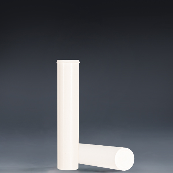 23×120mm plastic effervescent tablet tubes with separate desiccant cap pharmaceutical packaging